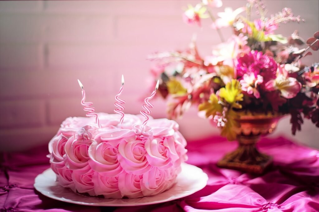 cake, candles, beautiful flowers-2338813.jpg